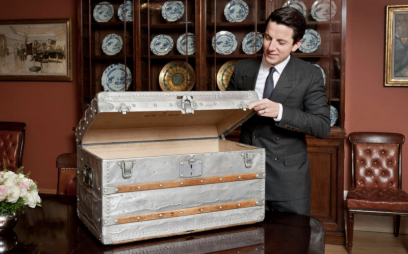 价值135万的最贵lv硬箱 1892年生产的铝合金制行李箱